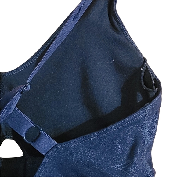 Diadora blue padded sport bra criss-cross back - Picture 5 of 7